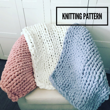 Load image into Gallery viewer, The Big Knit Chenille Blanket Pattern